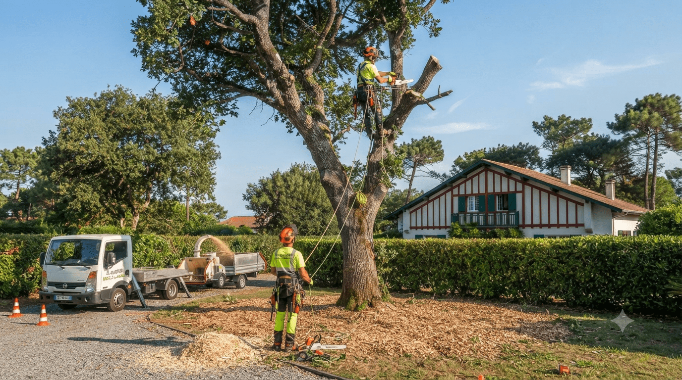 Élagueur à Biarritz : Guide Complet pour l'Entretien et la Sécurité de vos Arbres sur la Côte Basque 5 elagueur sud landes tarnos intervention arboriste
